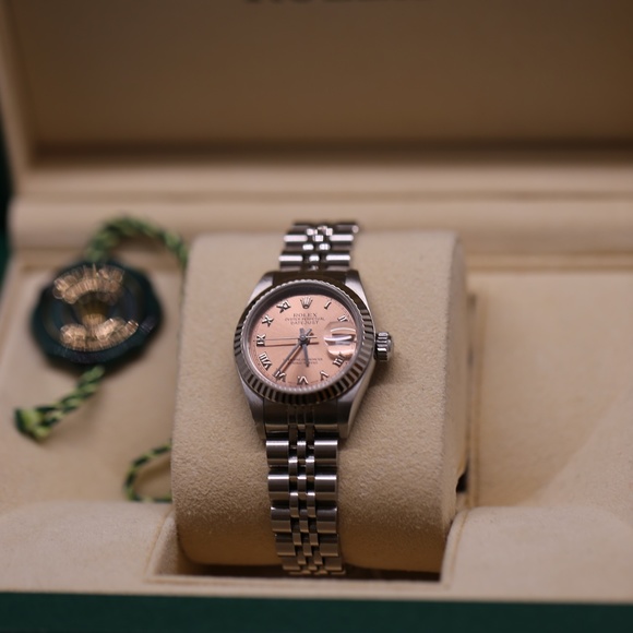 Ladies Rolex Datejust Pink Roman Stainless 26mm main image 6